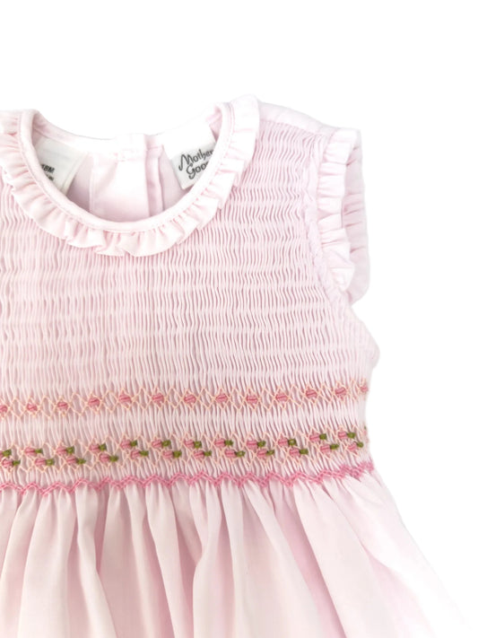 Light Pink Batiste Smocked Dress
