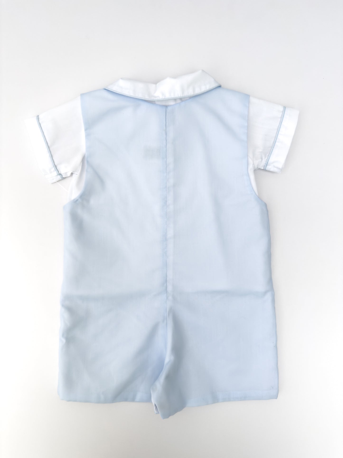 FH18-25-3 Light Blue Smocked Overall