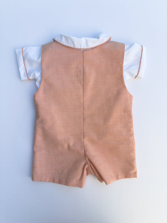 SS1324-2 Cars Smocked Overall 6M