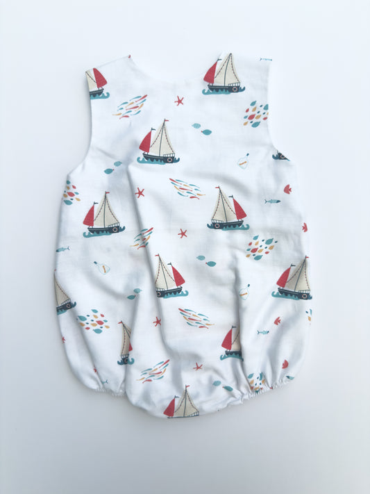 SS1824-5 Sailboat Romper 3M