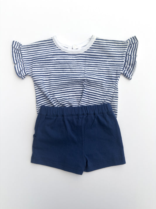 43246 Navy Shorts Set 3M
