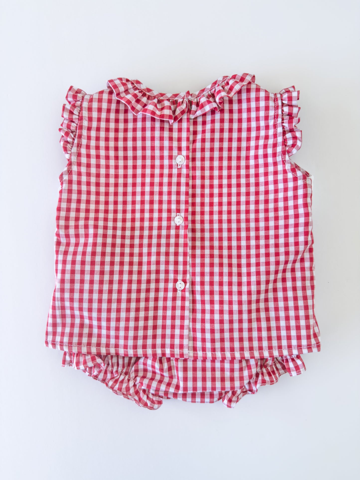 F06-25-2 Red Check Elf Bloomer Set
