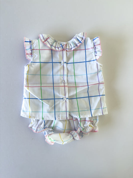 S12-25-2 Minnie Plaid Bloomer Set