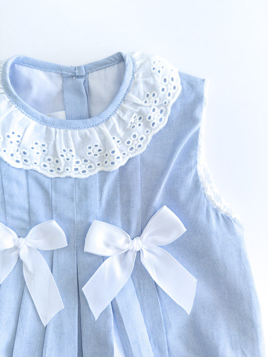 11102 Blue Begonia Romper