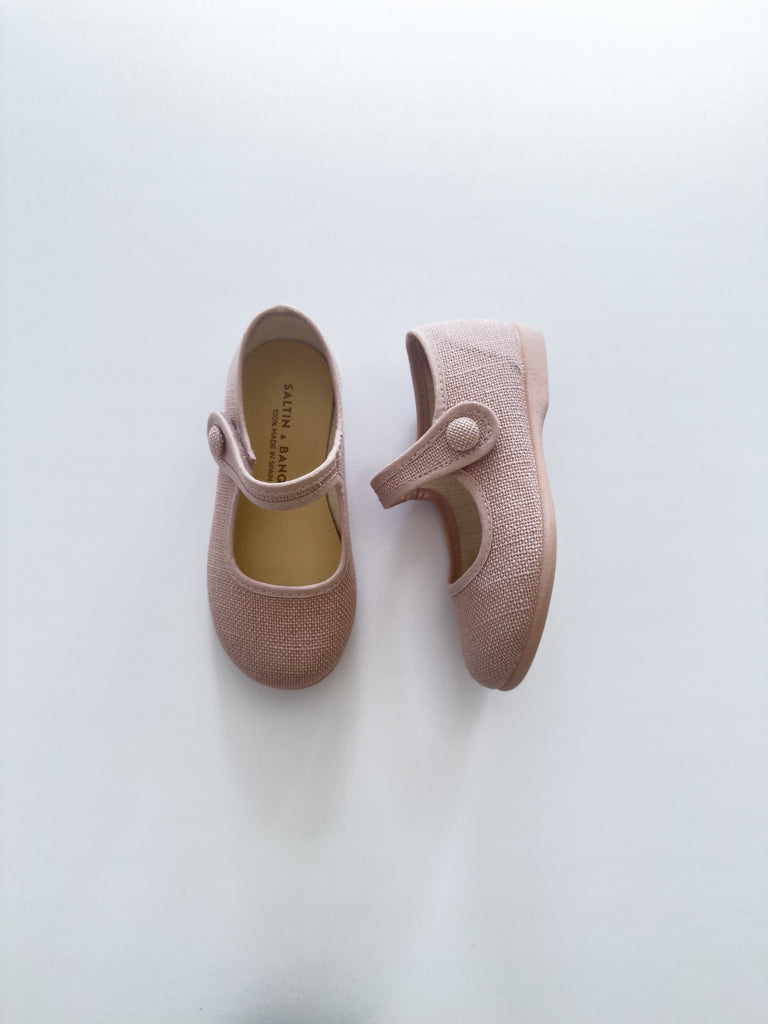 Sombra Pink Linen Mary Jane 1144-09