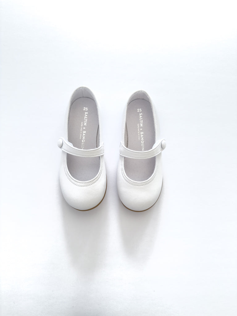 SB1030 Leather Mary Jane White