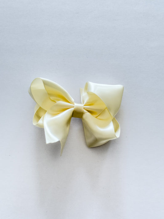 Satin Ivory Bow