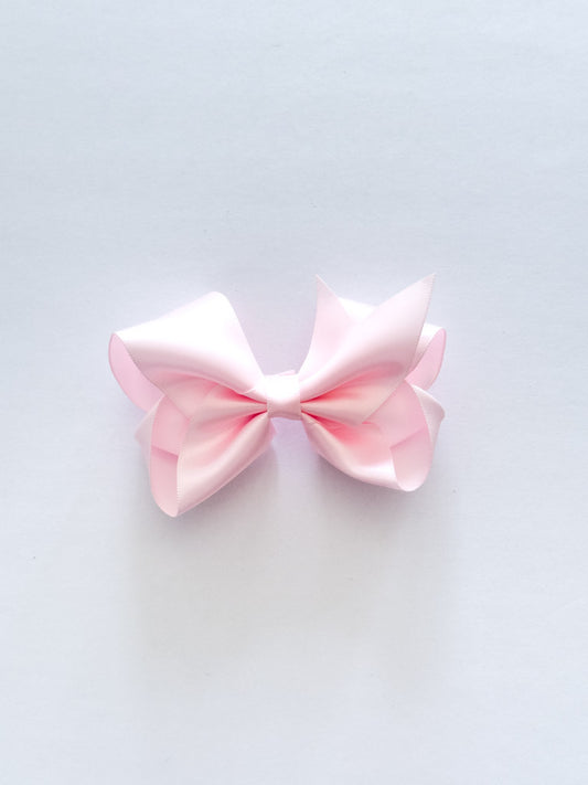 Satin Powder Pink Bow