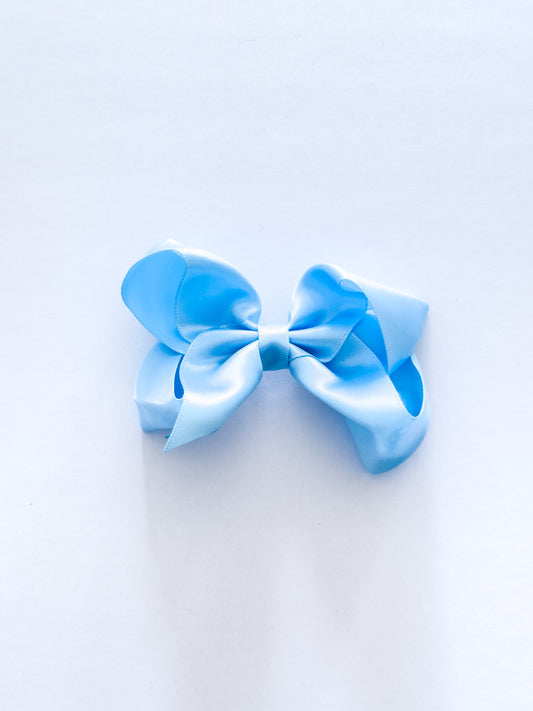 Satin Light Blue Bow