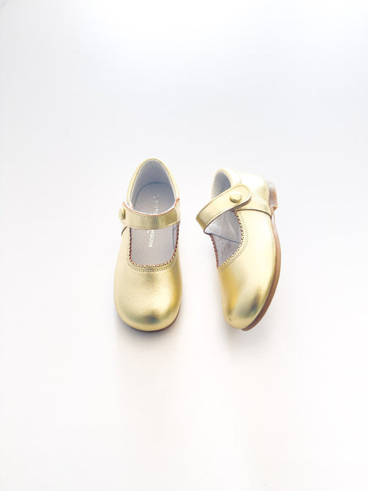 SB1069 Leather Mary Jane Champagne
