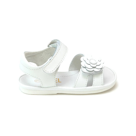 White Mila Flower Cut Out Sandal