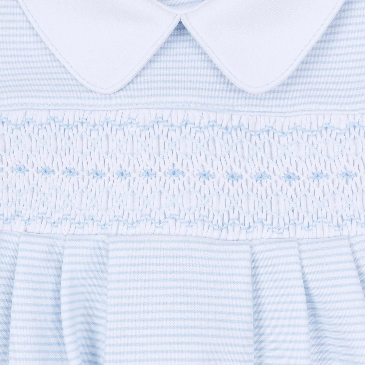 Blue Benjamin Smocked Footie