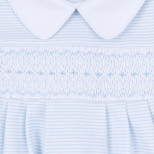 Blue Benjamin Smocked Bubble
