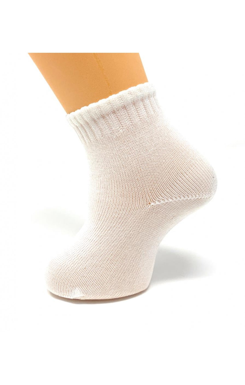 Ankle Ribbed Socks Natural