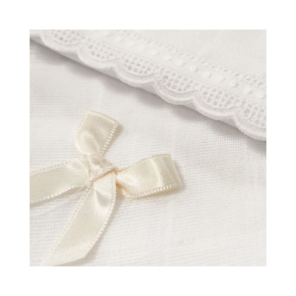 Gauze Cotton Bow Blanket 300
