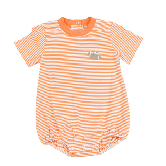 Orange Stripe Tailgate Boys Bubble