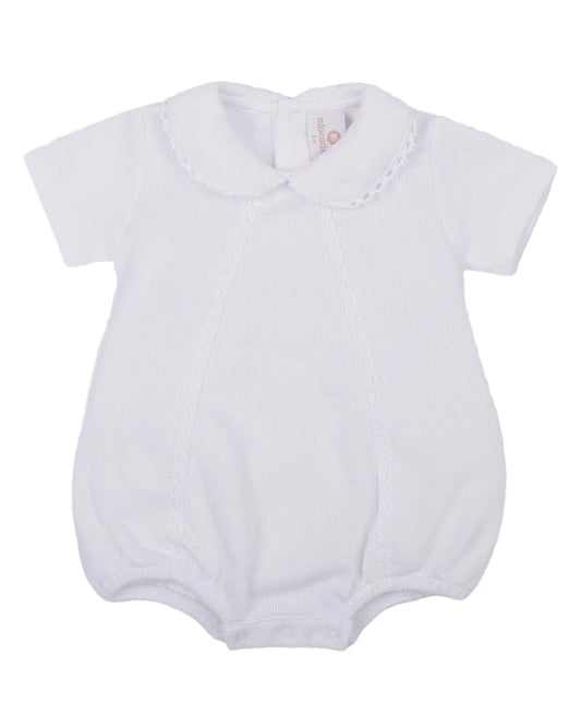 Milen White Knit Bubble