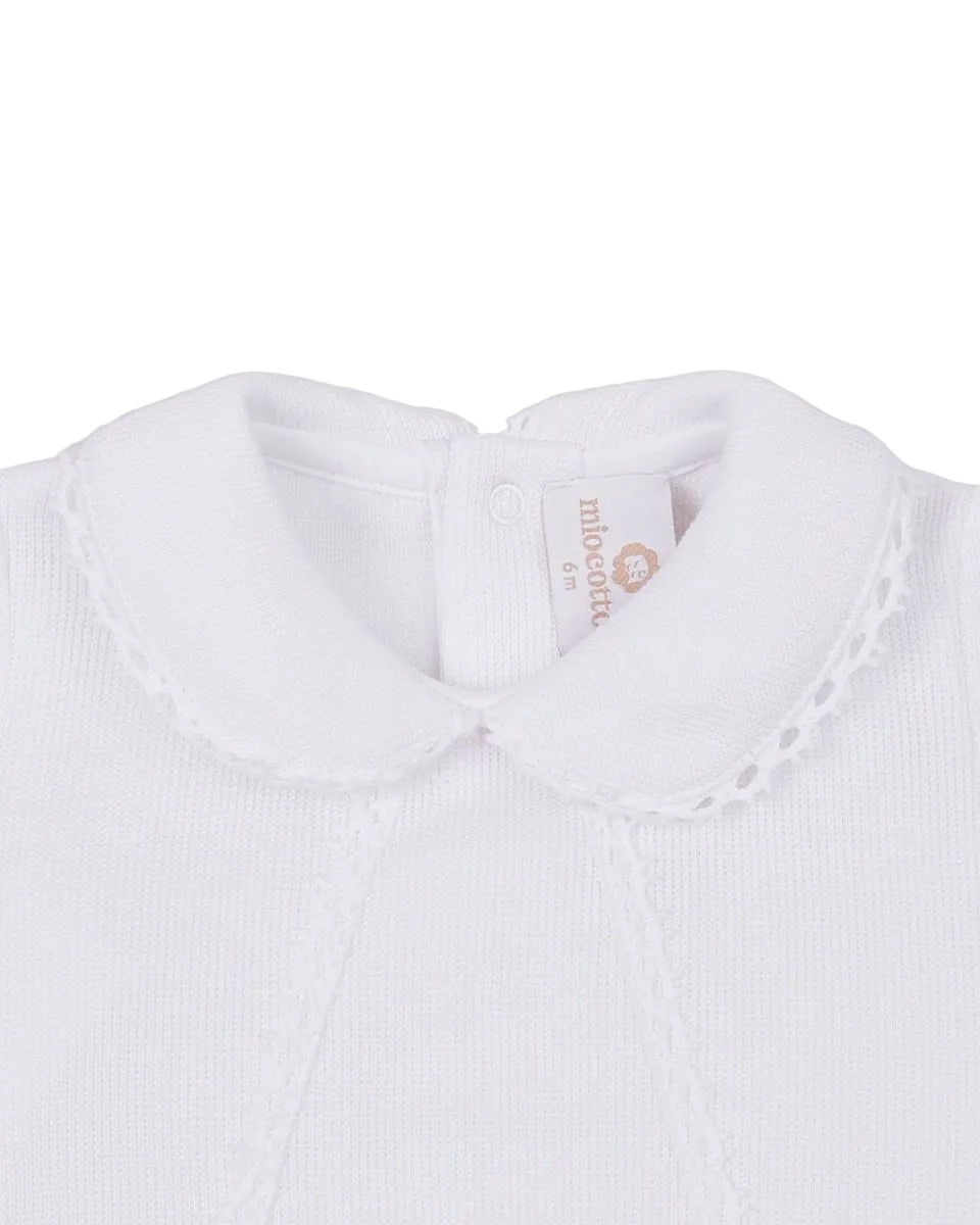 Milen White Knit Bubble
