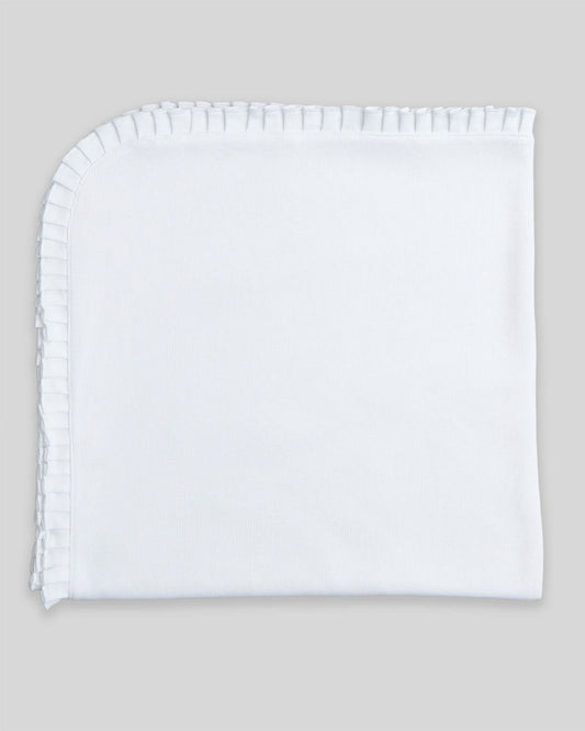 White Knit Baby Blanket