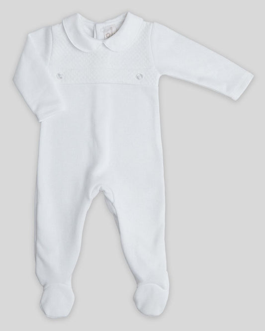 White Knit Kiddy Footie