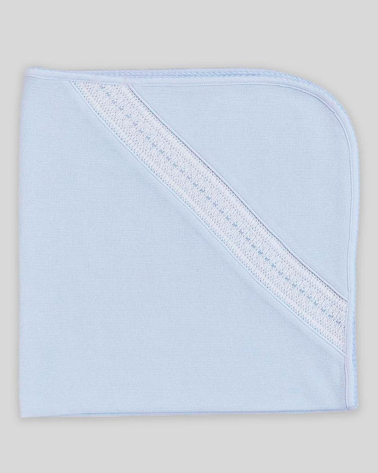 Blue Renzi Hand Smocked Blanket