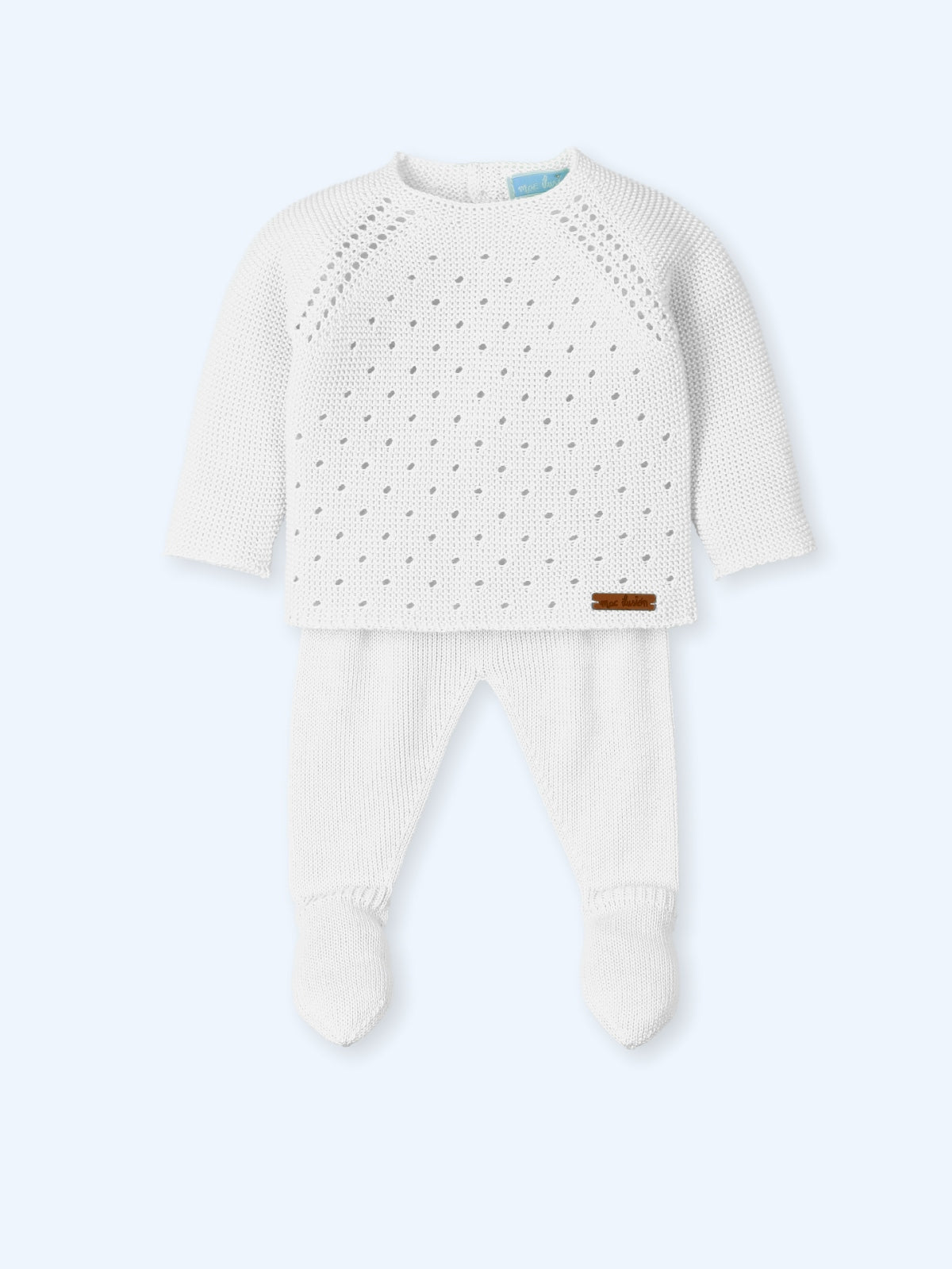 White Knit Baby Set 0013
