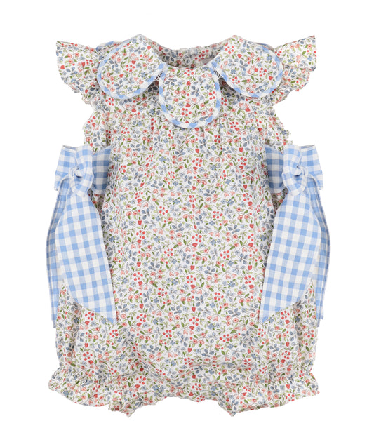 Americana Print Petal Playsuit