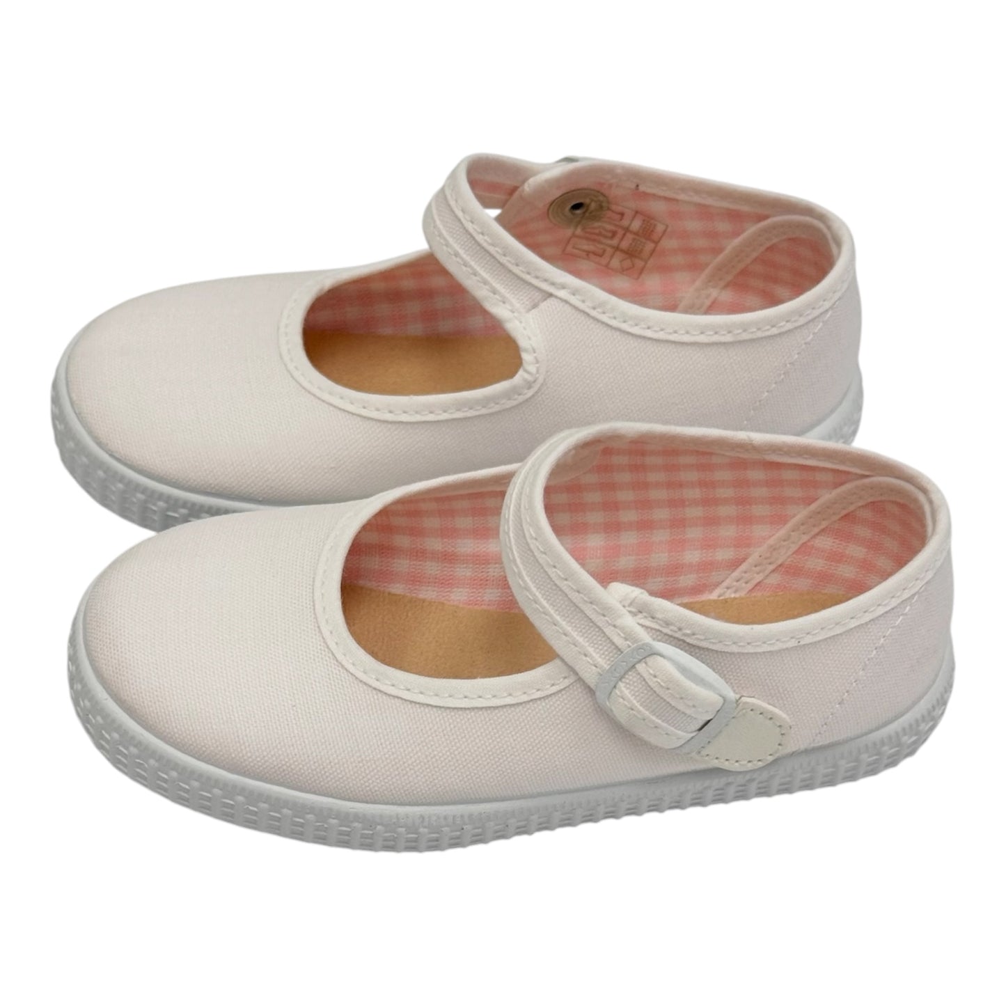 51201 White Canvas Mary Jane Sneaker