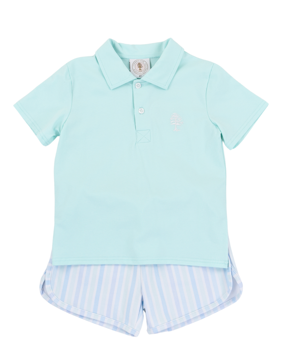 Seaside Stripe Porter Polo Set