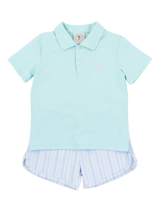 Seaside Stripe Porter Polo Set