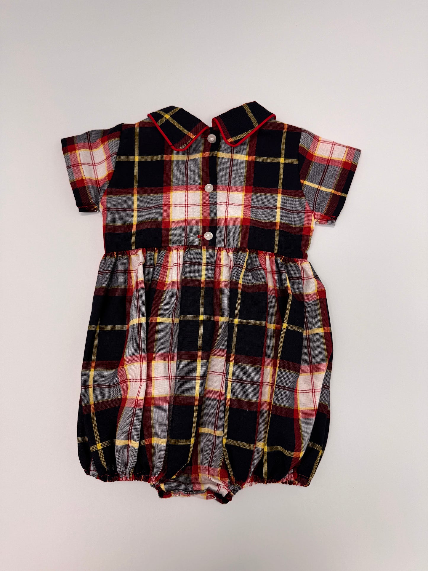 H0622-3 Plaid Romper