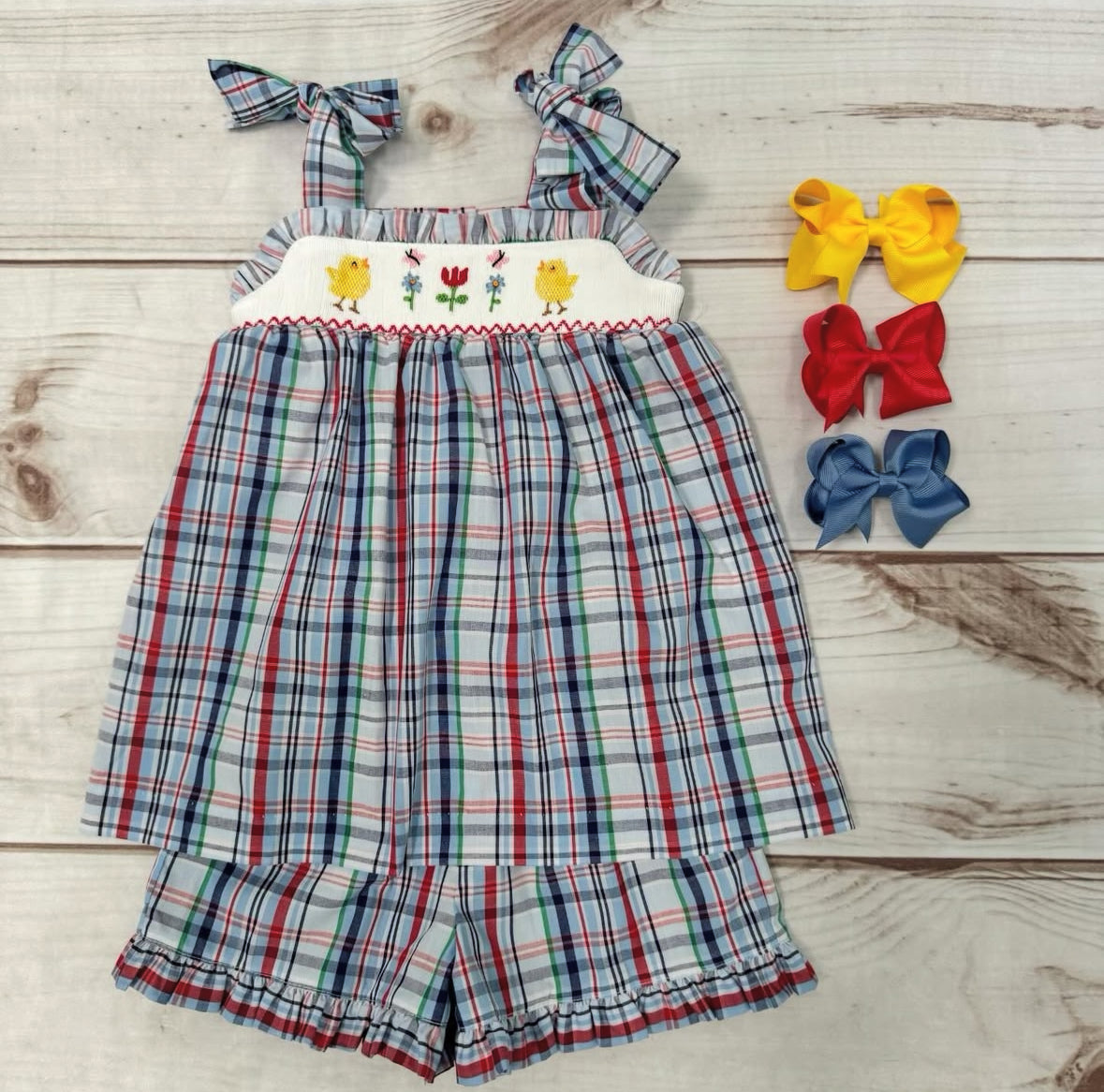 S05-25-3 Bird Flowers Shorts Set 6