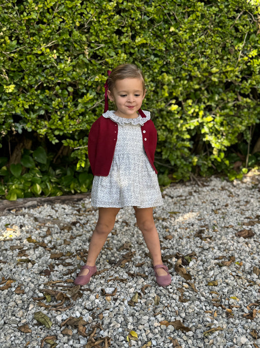 92701 Sand Rrown Flower Print Dress Bloomers