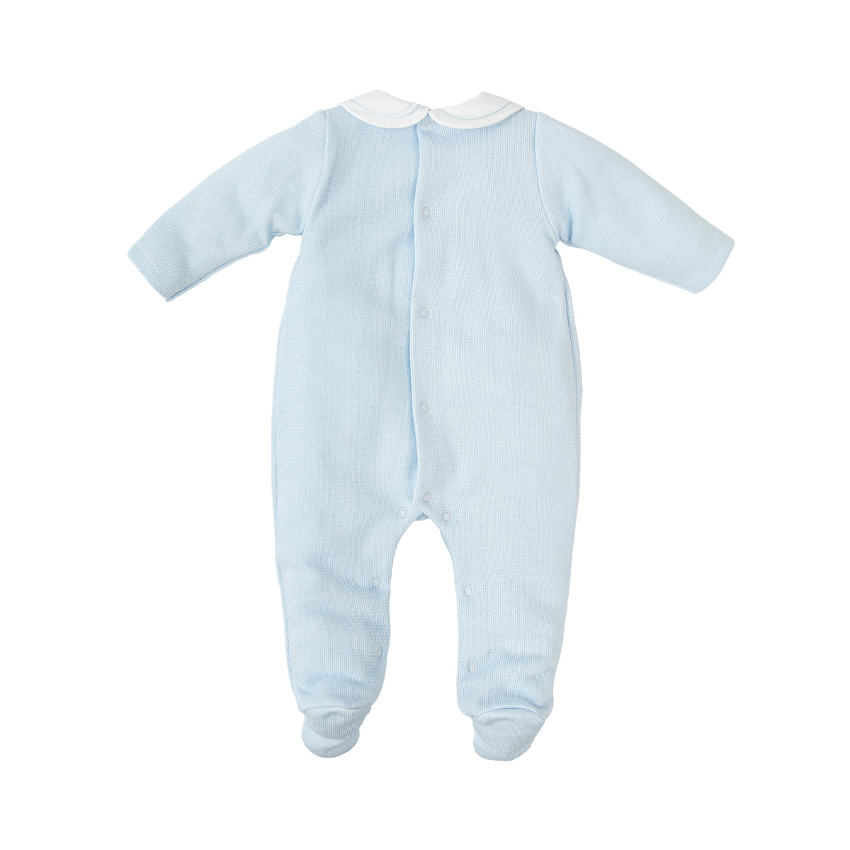 Lucero Blue Knit Footie 10630