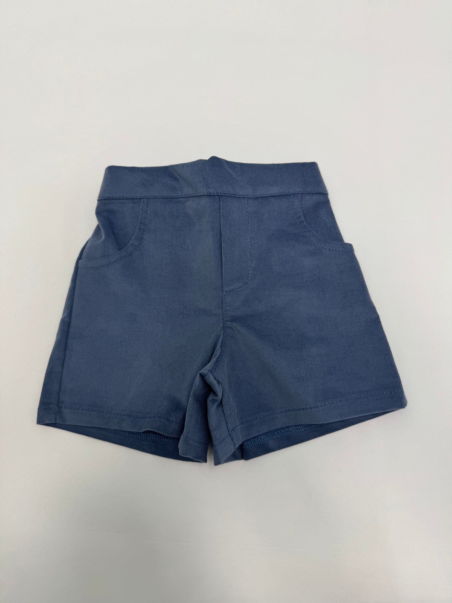Blue Cord Shorts