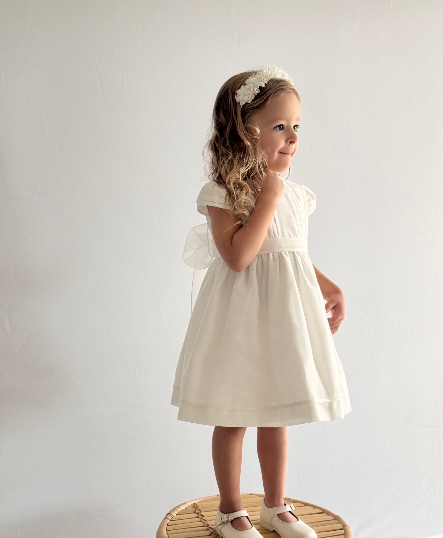 White Linen Dress 499