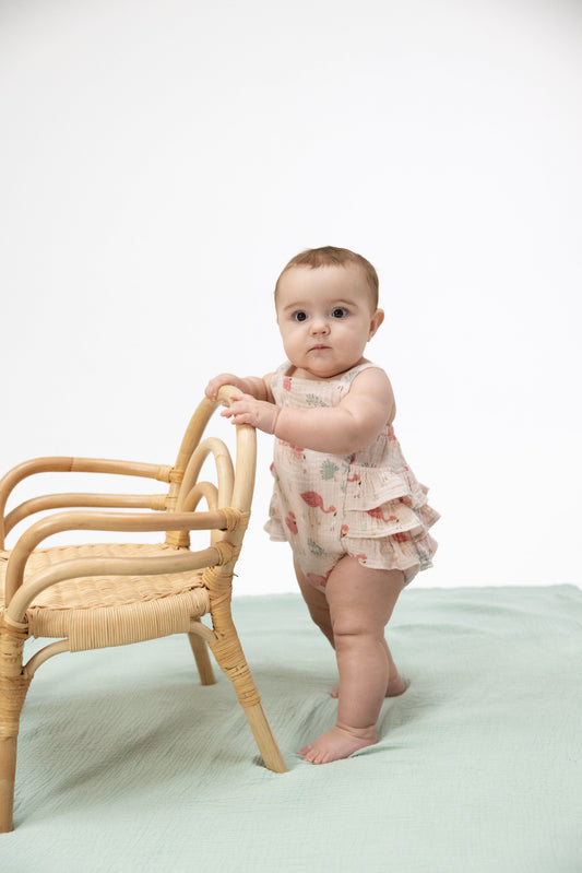 Flamingos - Ruffle Sunsuit