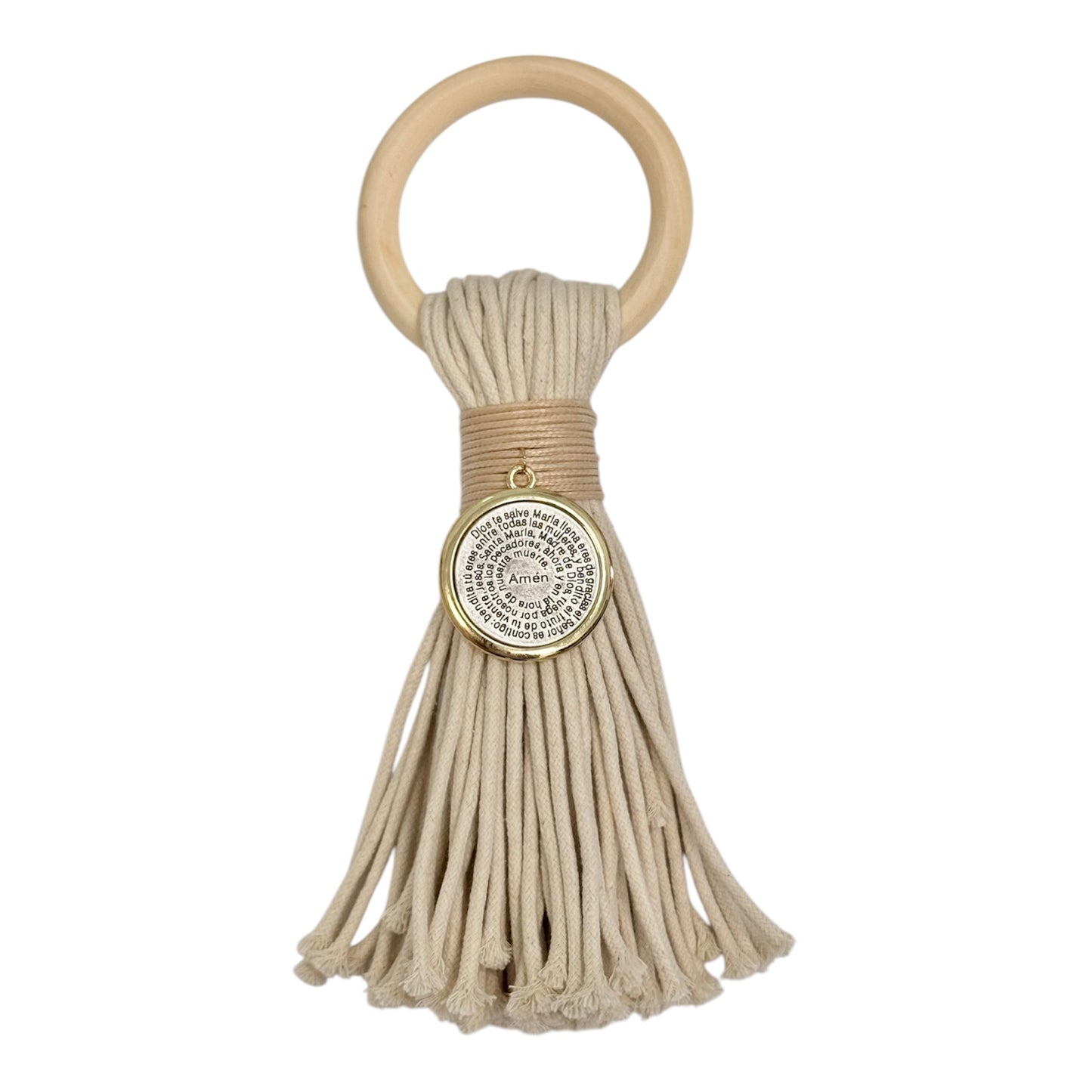 Tassel Baby Blessing Dios Te Salve Maria