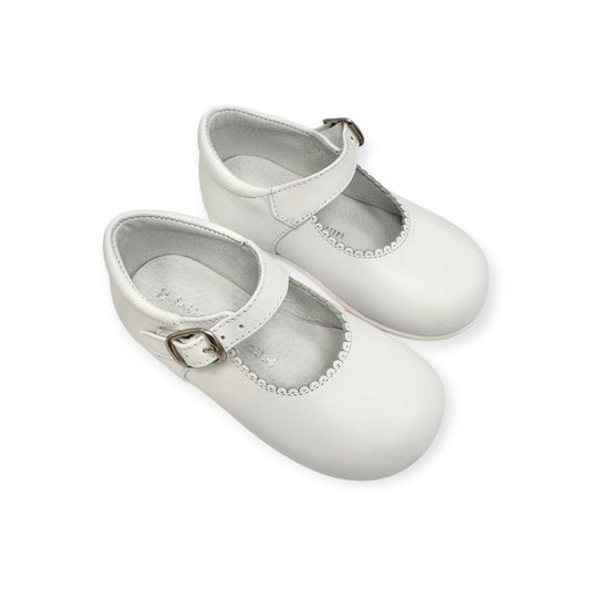 White Leather Mary Jane 1069