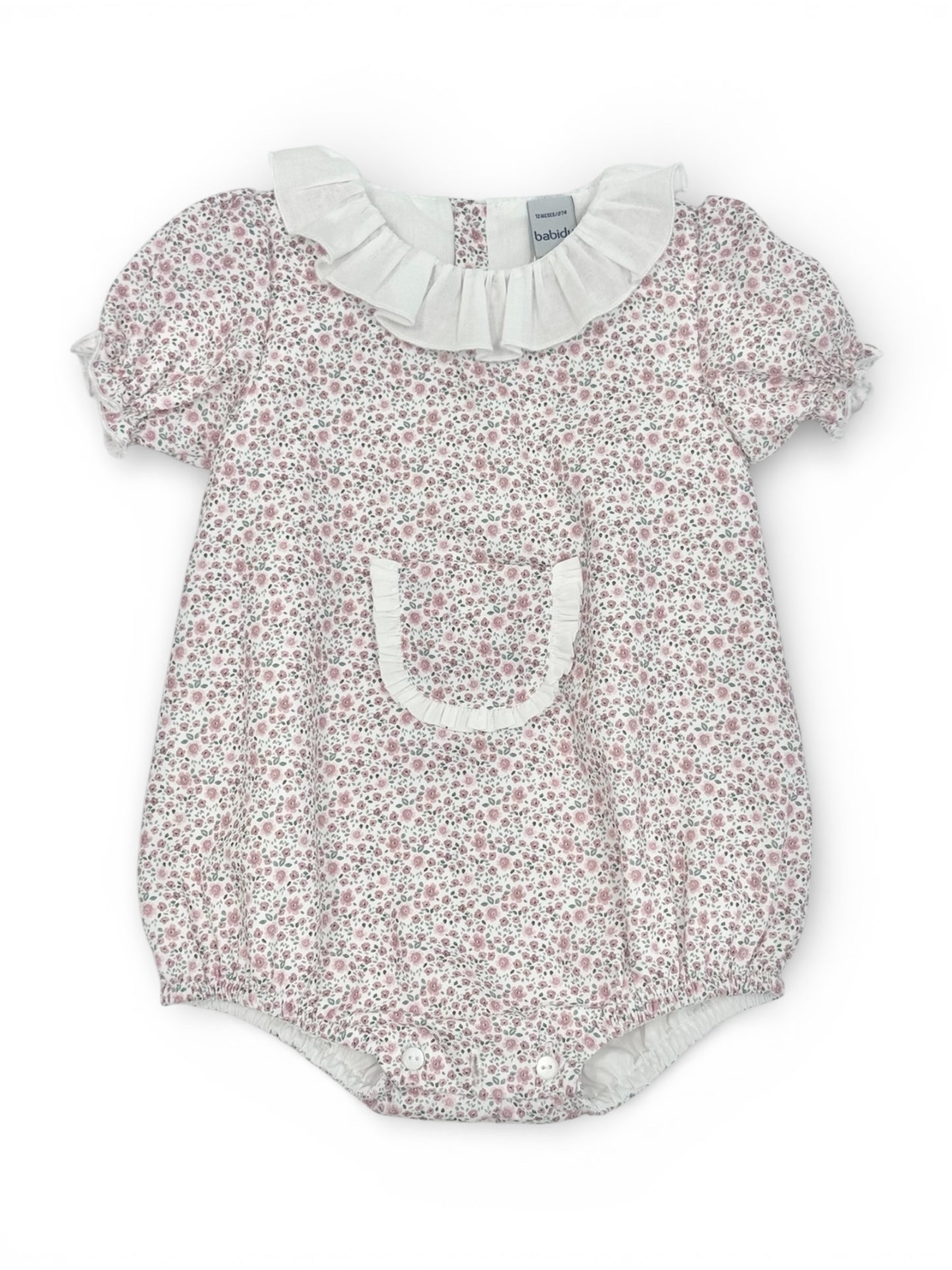Dusty Rose Flower Romper