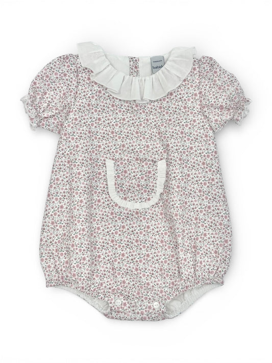 Dusty Rose Flower Romper