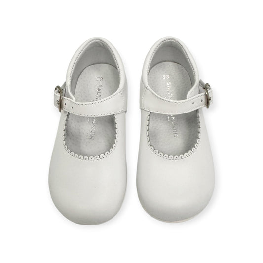 White Leather Mary Jane 1069