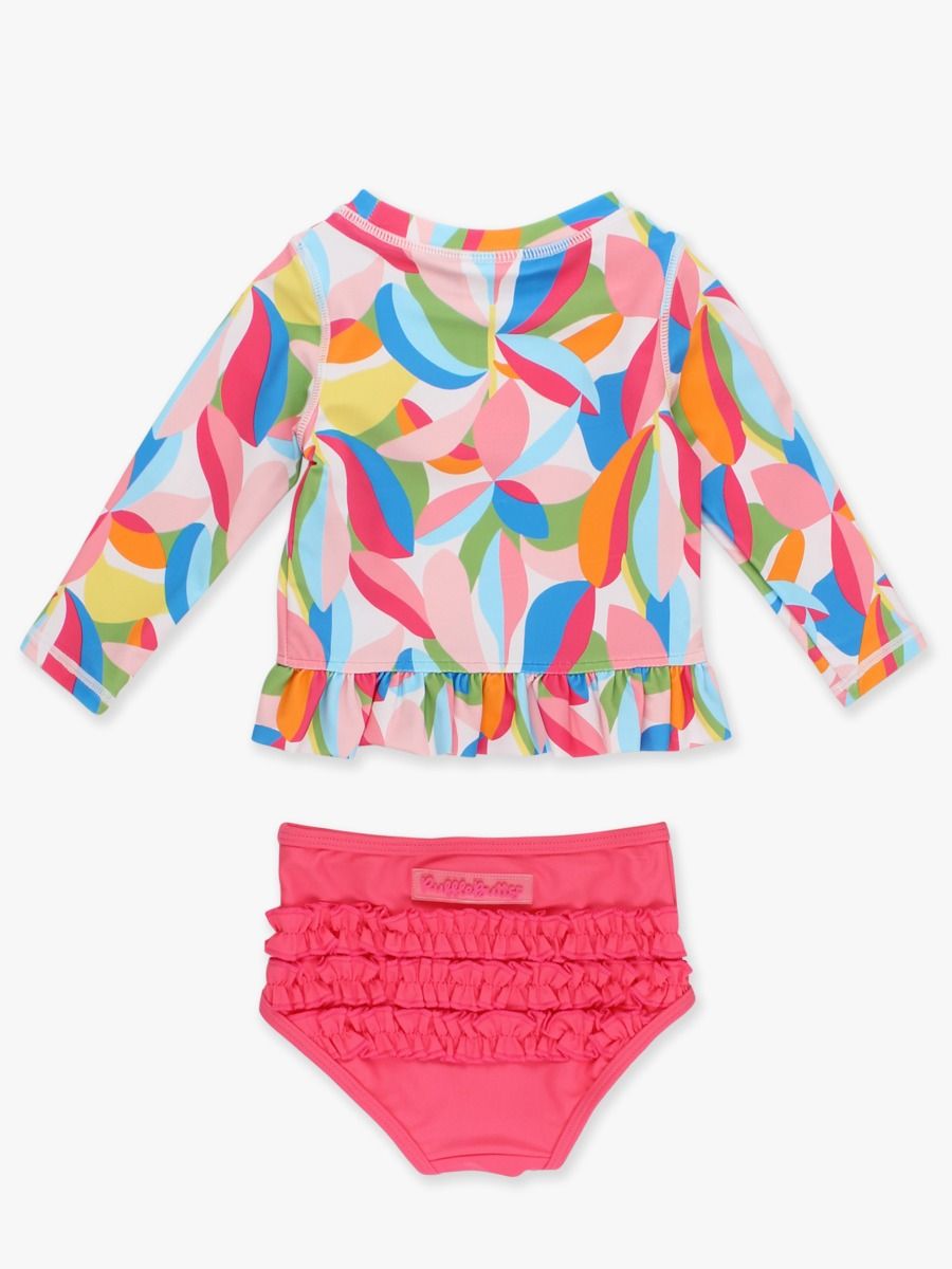 Tropical Adventure Long Sleeve Rash Guard Bikini