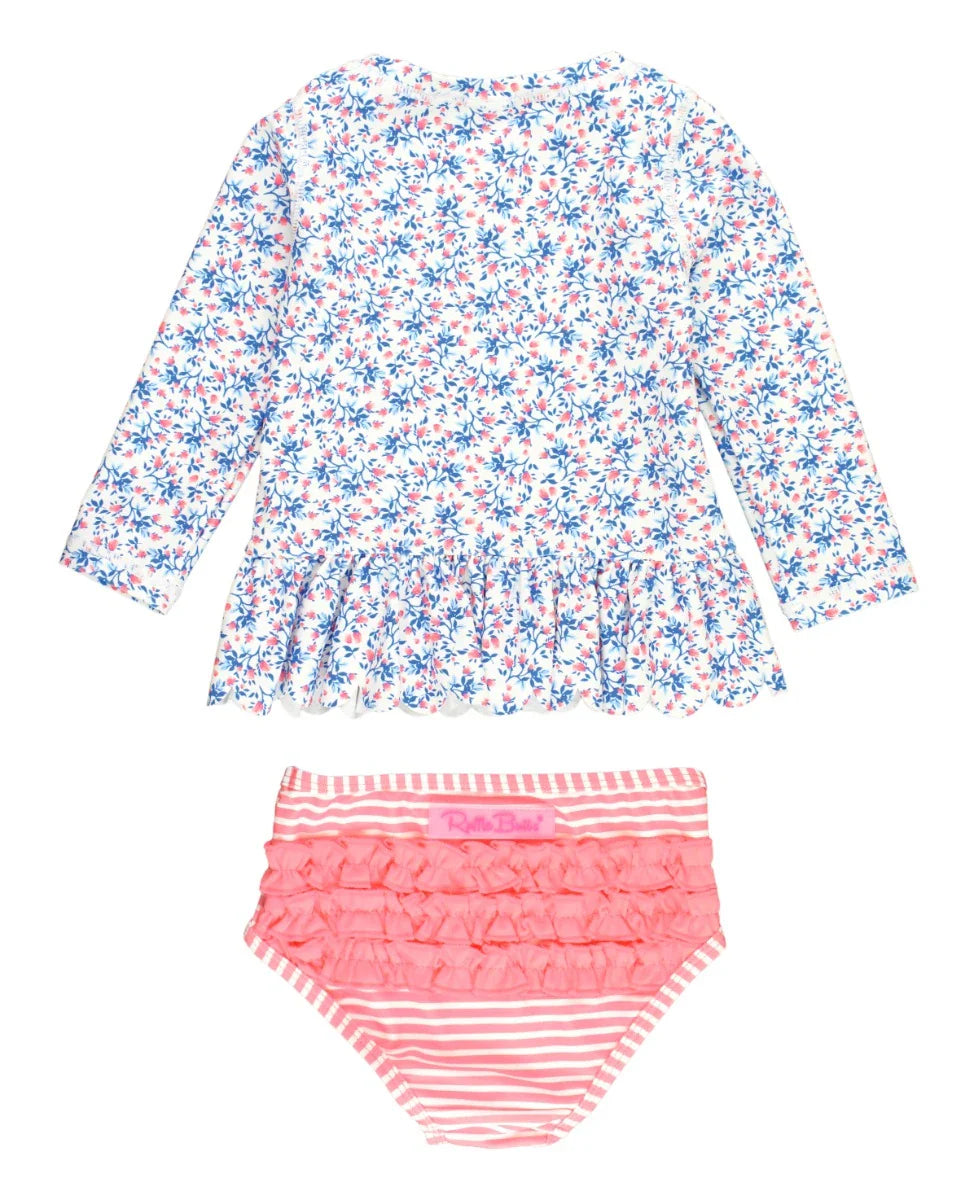 Cottage Tea Time Pinafore Rash Guard Bikini