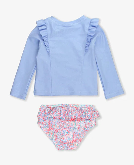 Shimmer Long Sleeve Rash Guard Bikini