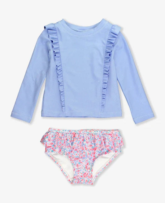 Shimmer Long Sleeve Rash Guard Bikini