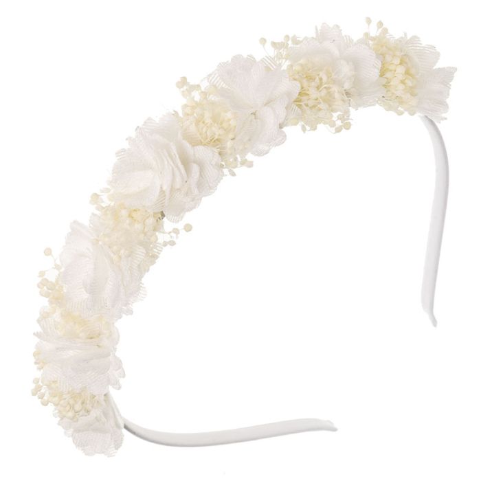 Floral Headband  with Bambula & Gypsophila