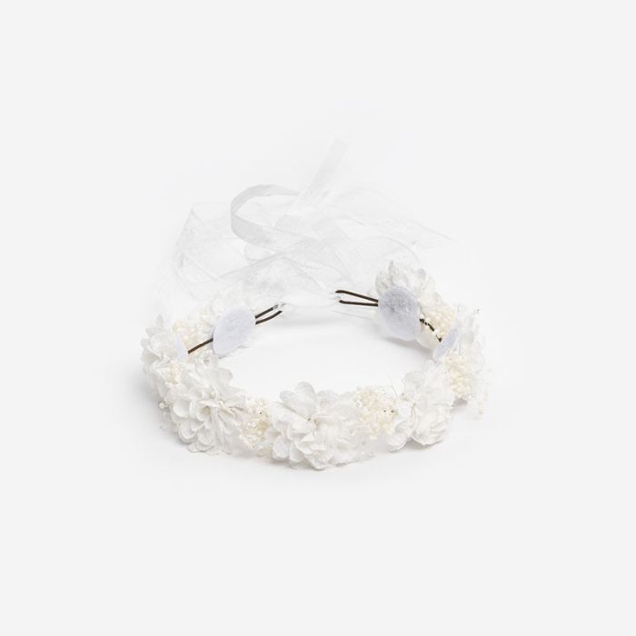 Floral Half Wreath Ribbon