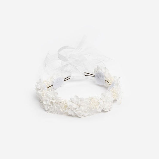 Floral Half Wreath Ribbon