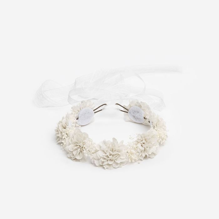 Floral Half Wreath Ribbon